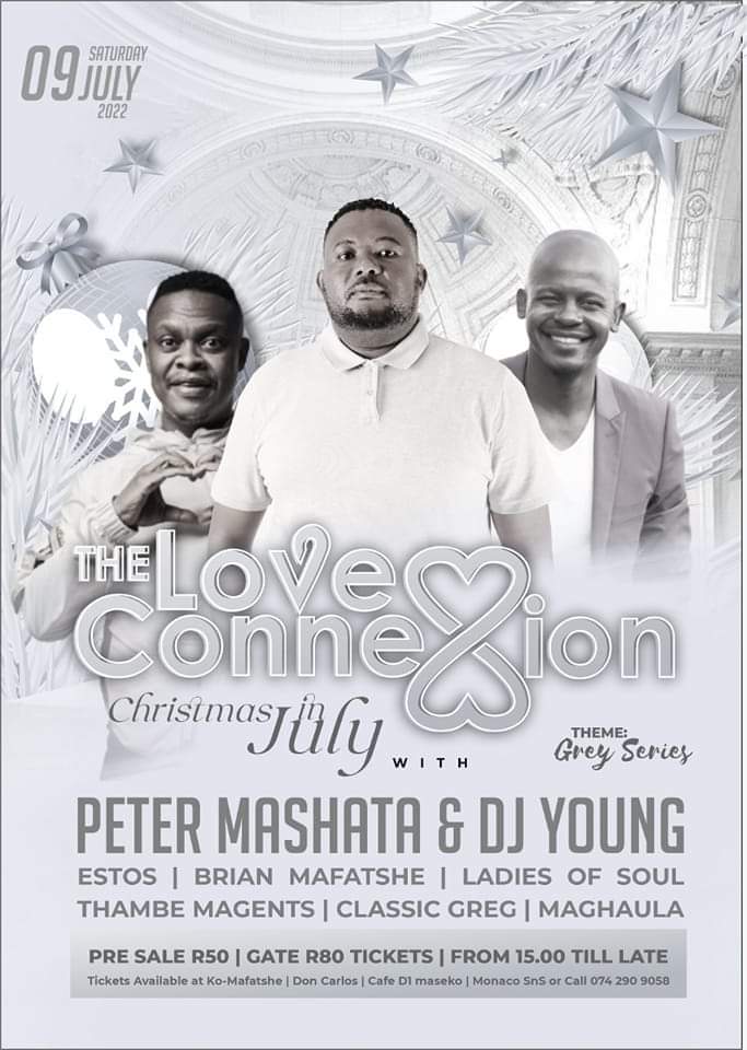 nsambocca's tweet photo. Catch us Ko Mafatshe Soulcafe on the 9th July 2022 🎶🎵🎤🎧💃🏾 #SingAlongSaturday #LadiesOfSoul #TheLoveConnexionChristmasInJuly #GreySeries #Music #Laughter https://t.co/gGUey1JcxY