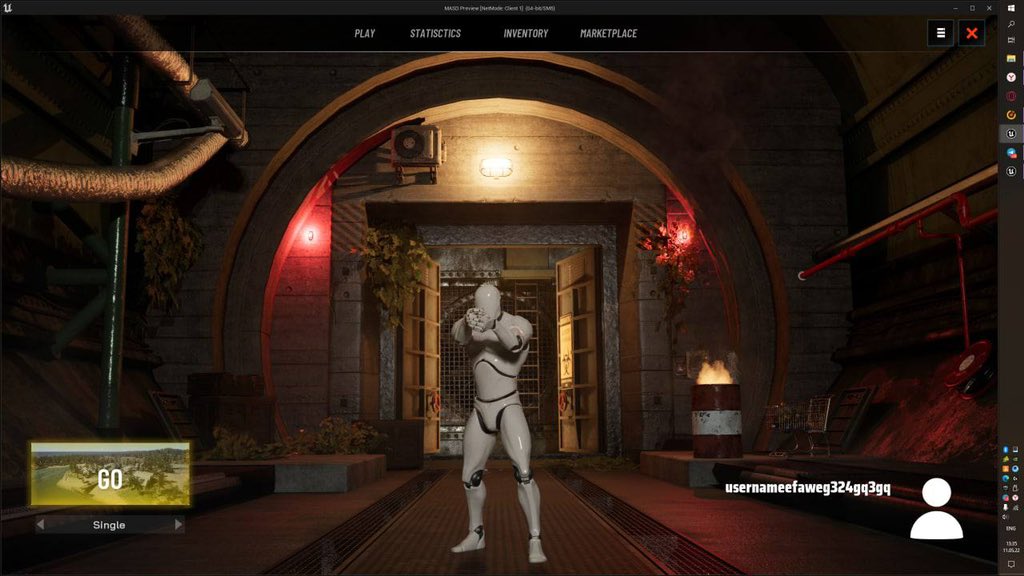 Hello, dear community, we have started the transition to a new inventory structure for weapons, at the same time we are implementing an extension to the tournament logic.  And also we make out the main login menu (see the photo below)!  Stay tuned!