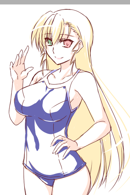 ちょっとスクール水着に着替えてもらいました^^ 