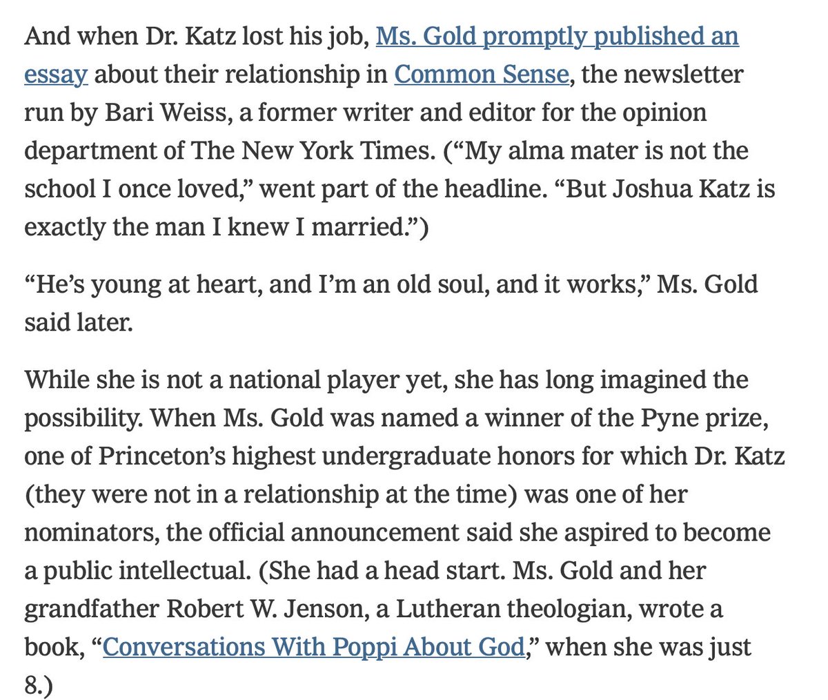 Solveig Gold Is Proud to Be the Wife of a 'Canceled' Princeton Professor -  The New York Times