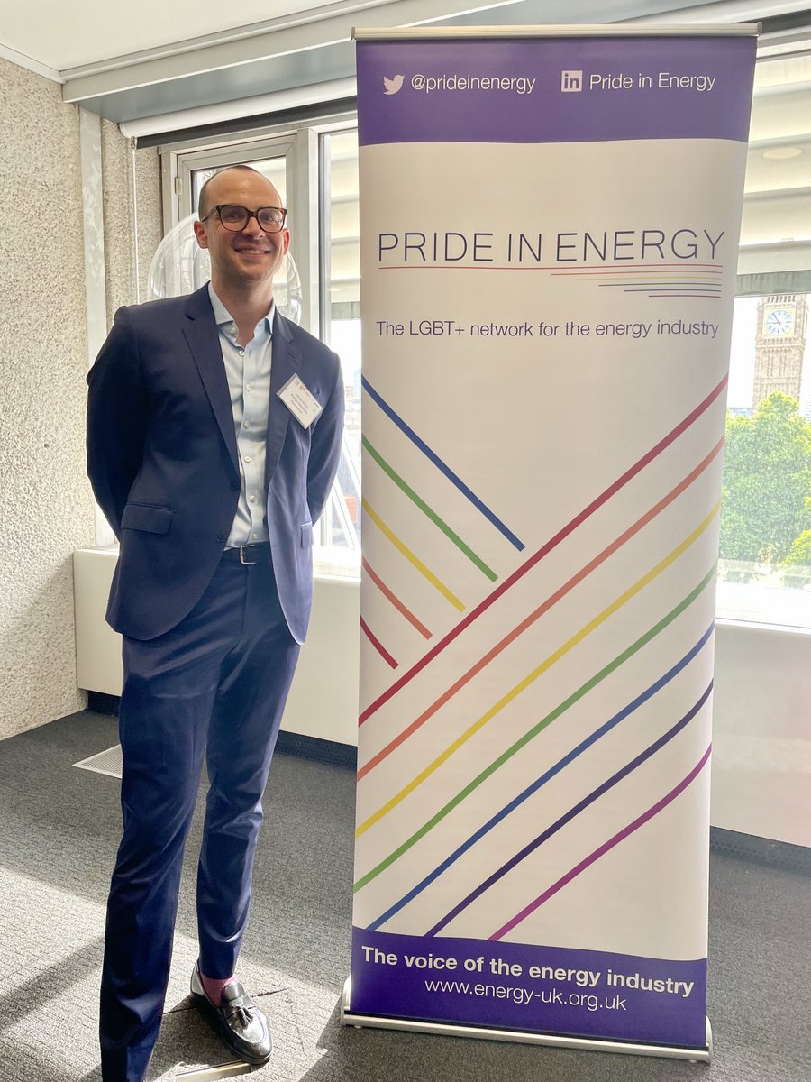 EnergyUKcomms's tweet photo. 50 years of #Pride 🏳️🌈
@PrideInEnergy is the LGBTQ+ network for the energy industry
Here's chair and founder @Josh__Atkins at our #EDIConf22 earlier this week. He's also joining new #TIDETaskforce to tackle some of the ongoing #EDI challenges across industry.
#PoweringEquality https://t.co/tyDiVweD9A