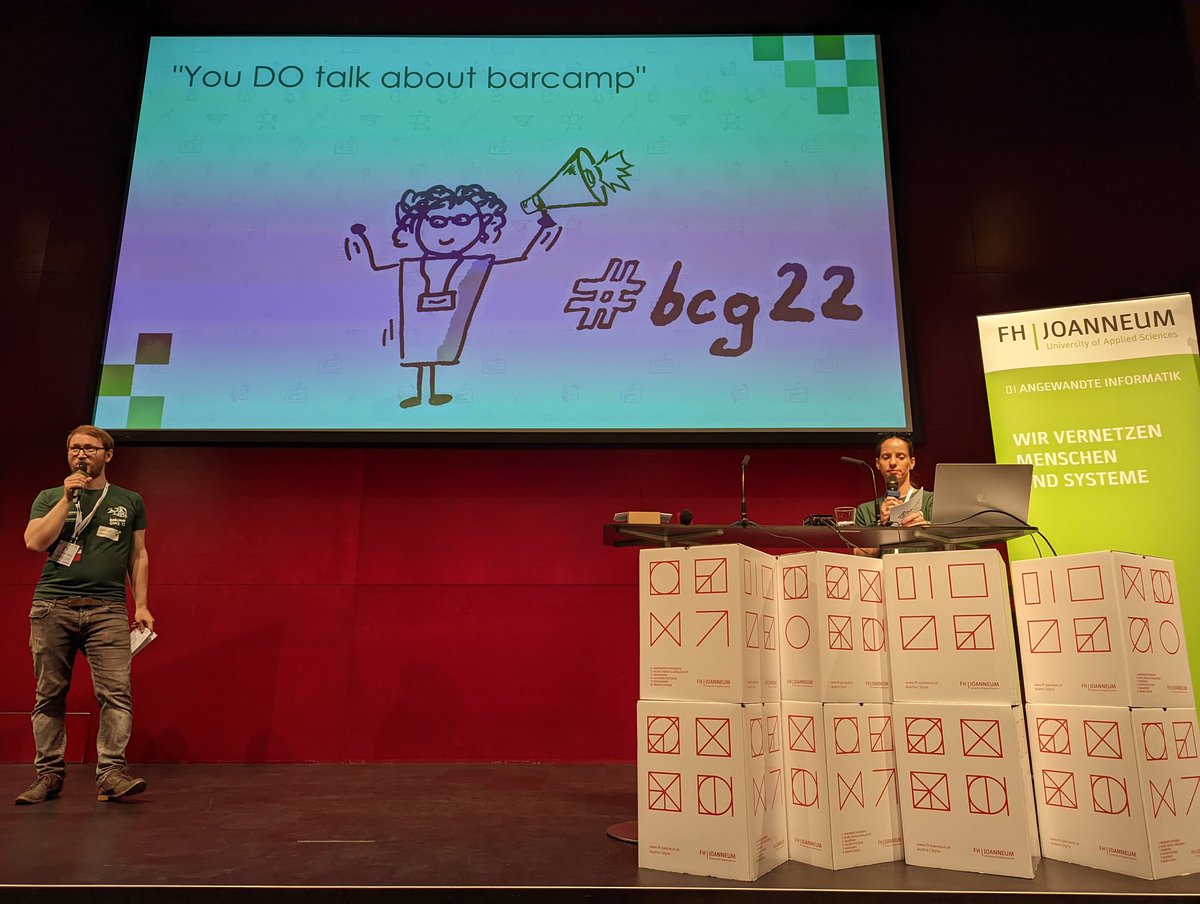 elmarkrainz's tweet photo. Don't forget: talk about the barcamp #bcg22  @fh_joanneum @bcgraz https://t.co/M0SpBoGehs