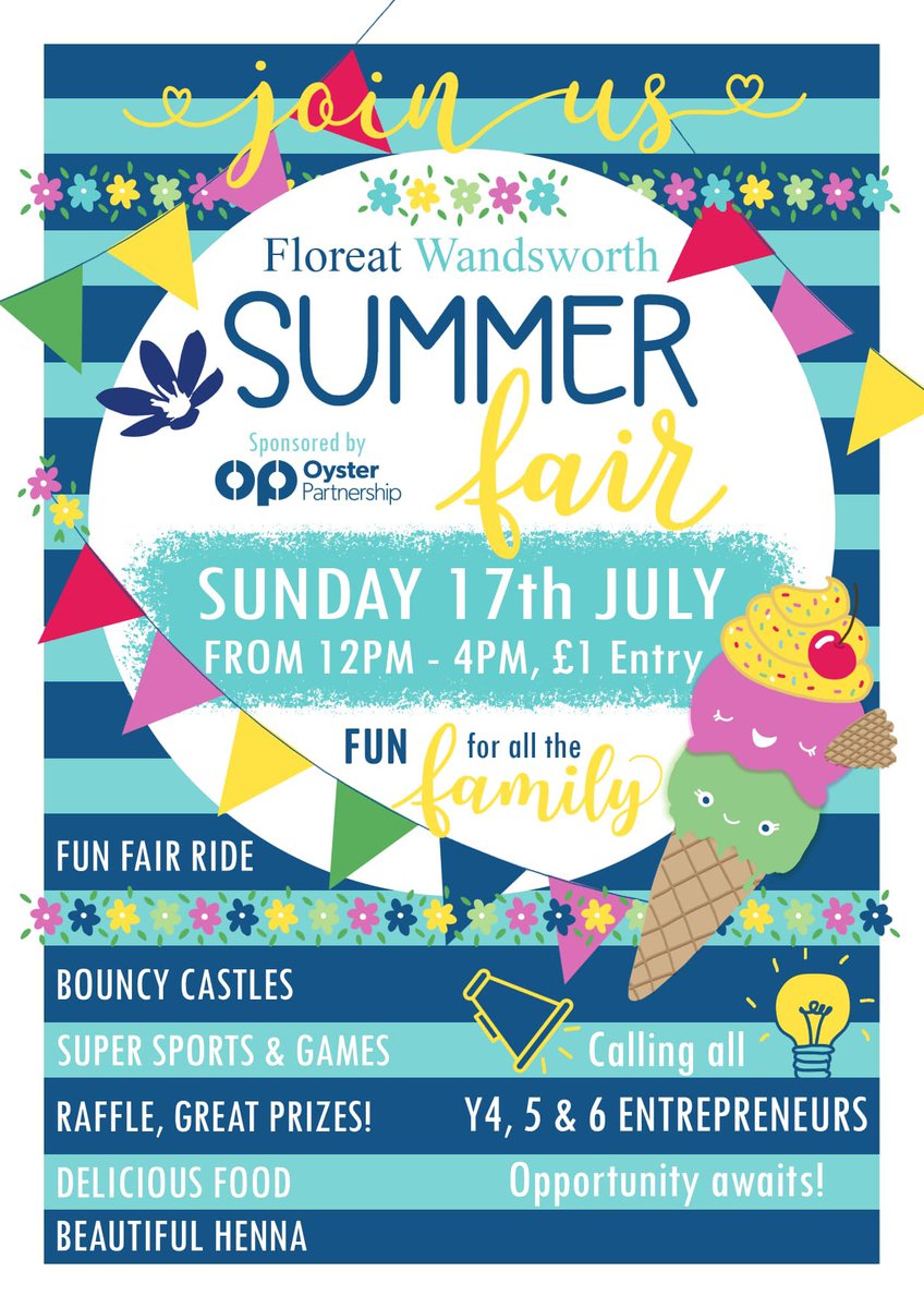 Friends of Floreat (@floreatwandptfa) on Twitter photo Two weeks to go until our 2022 <a href="/Floreatwandptfa/">Friends of Floreat</a> ☀️Summer Fair 😎 BIG THANKS to <a href="/OP_Recruiters/">Oyster Partnership</a> as our sponsors this year! Have a great weekend! Two weeks to go until our 2022 <a href="/Floreatwandptfa/">Friends of Floreat</a> ☀️Summer Fair 😎 BIG THANKS to <a href="/OP_Recruiters/">Oyster Partnership</a> as our sponsors this year! Have a great weekend!
