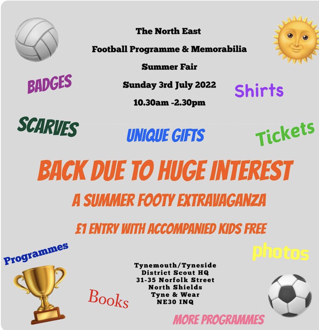 gpfootball's tweet image. Visit our stand tomorrow at The North East Football Programme &amp;amp; Memorabilia Fair in North Shields.