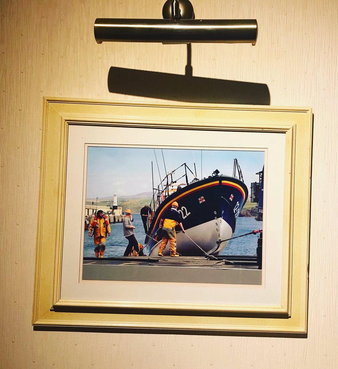 On the wall in my hotel room. The Welbeck in Douglas really is home from home.