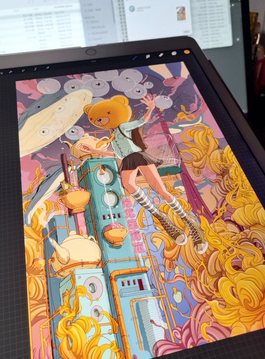 Gm lovely people!🌞 
I just started to sketch my next dream-trip piece👇, the plan is for the weekend is only drawing, so I hope can show more soon. 
Happy weekend!✨☺️