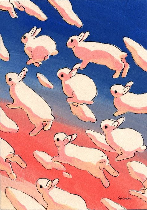 ☁️🐇🟦🟥🌆 
