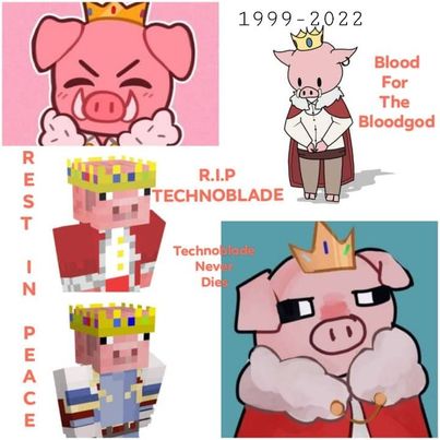 herobrinz978's tweet photo. R.I.P KING WE WILL ALWAYS REMEMBER YOU IN OUR HEARTS AS THE BLOODGOD."TECHNOBLADE NEVER DIES @Technothepig
#flyhightechnoblade https://t.co/ZTz9E9V9Xl