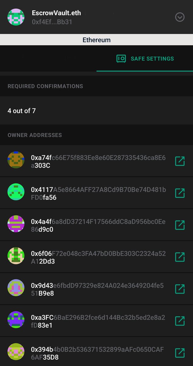 DylanMeador's tweet photo. Soo glad to see such low gwei while developing further on @WeFinanceETH 

Vault multisig is LIVE (EscrowVault.eth) - an array of keys both physical &amp; digital have been configured &amp; generated + assigned subs for quick funding of each key. Also been testing TXs through the vault 🔐 https://t.co/gPKAgXoTTn