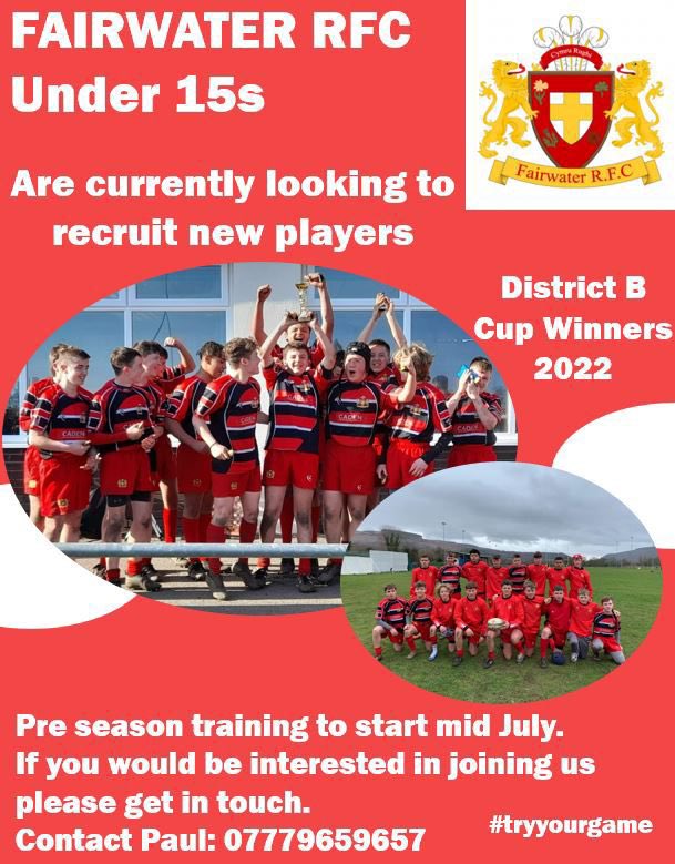 Preseason training to start soon. Anyone interested please get in touch! ⚪️🔴🏉💪#CupWinners <a href="/FRFCMiniJuniors/">Fairwater RFC Minis & Juniors</a> <a href="/KyleGarnett94/">Kyle Garnett</a> <a href="/Jordanmac95/">Jordan McNamee</a> <a href="/radyrPEdept/">Radyr PE Department</a>
