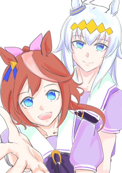 開花のページ見てたら、やっぱりテイオーとオグリがどっちの衣装でもやたらよく来てるな
ぬいぐるみで子どもの頃に馴染みのある馬2頭で、初ガチャと初交換で来たのもこのふたりだが、さらになんかこう縁…(^o^) 