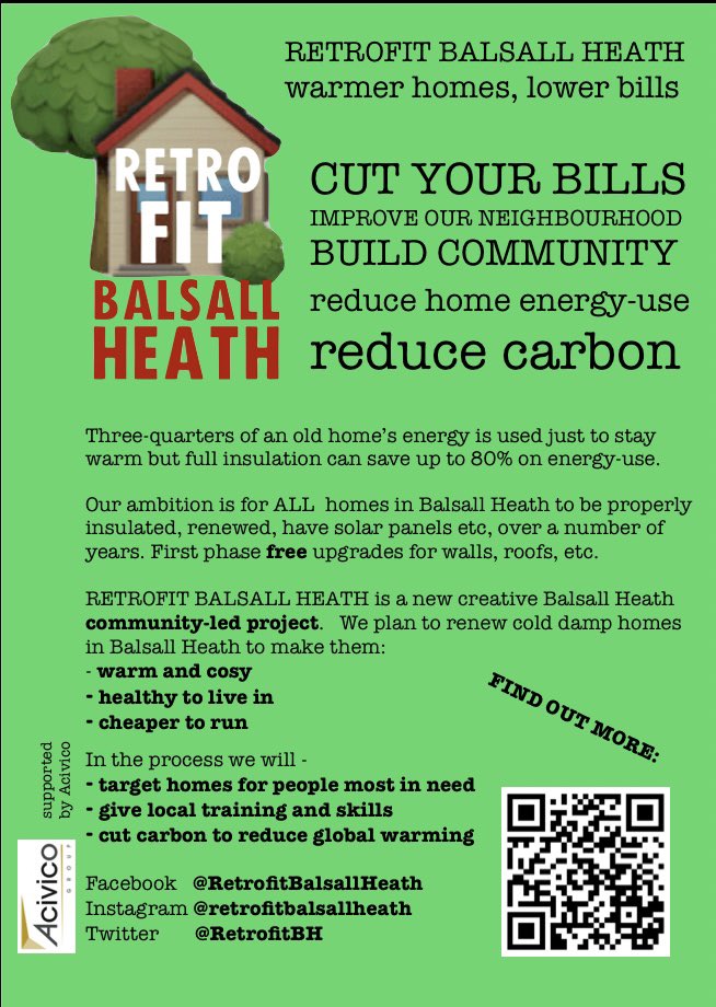 RetrofitBH's tweet photo. Launching @RetrofitBH at #BalsallHeathCarnival in Pickwick Park today 🥳 🎉🏡♥️ #warmerhomes #lowerbills #buildcommunity #reduceenergyuse #reducecarbon @BHPlanet @bahutrustuk @SaheliHub @Nuryakeen @faure_chantell @zerocarbonhouse @CIVIC_SQUARE https://t.co/kAM6GMASiR