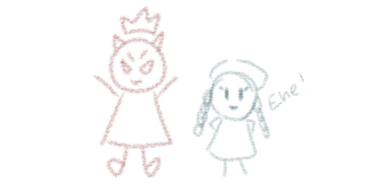 — [ Lomba mengarang ]

"Alo!! Ini Vwenti, ehe! Hali ini aku mau celita tentang putli!!" Venti berteriak nyaring. Ia membawa beberapa lembar kertas hasil gambarnya sebagai pendukung ceritanya.

"Othe!! Pada zaman dahulu.. hidupla seolang latu jahat dan putli belnama.. Venti!"