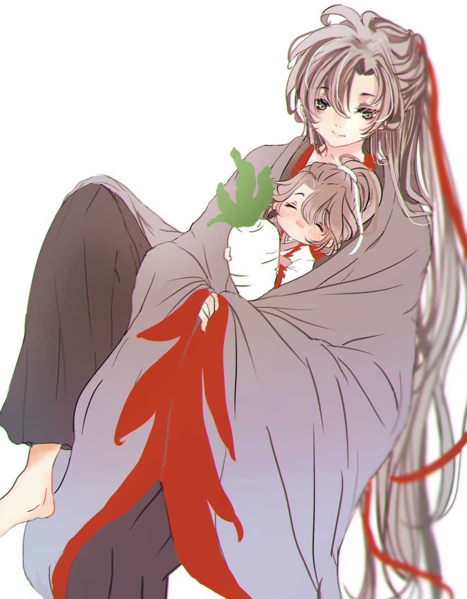 「夷陵老祖と阿苑と大根
 #MDZS #魔道祖師 」|みみのイラスト