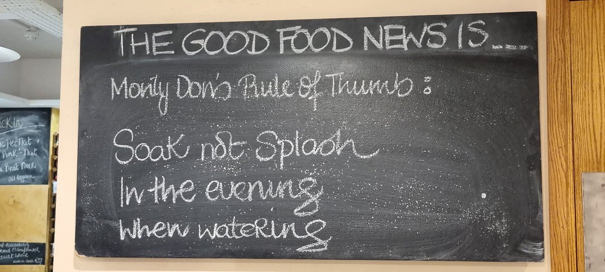 urrubandon's tweet photo. Good Morning Saturday
2 July
#thegoodfoodnewsis
If you can't remember the instructions then just follow Monty Don's watering rule of thumb...
#foodisfundamental https://t.co/g0Csw6zHCH