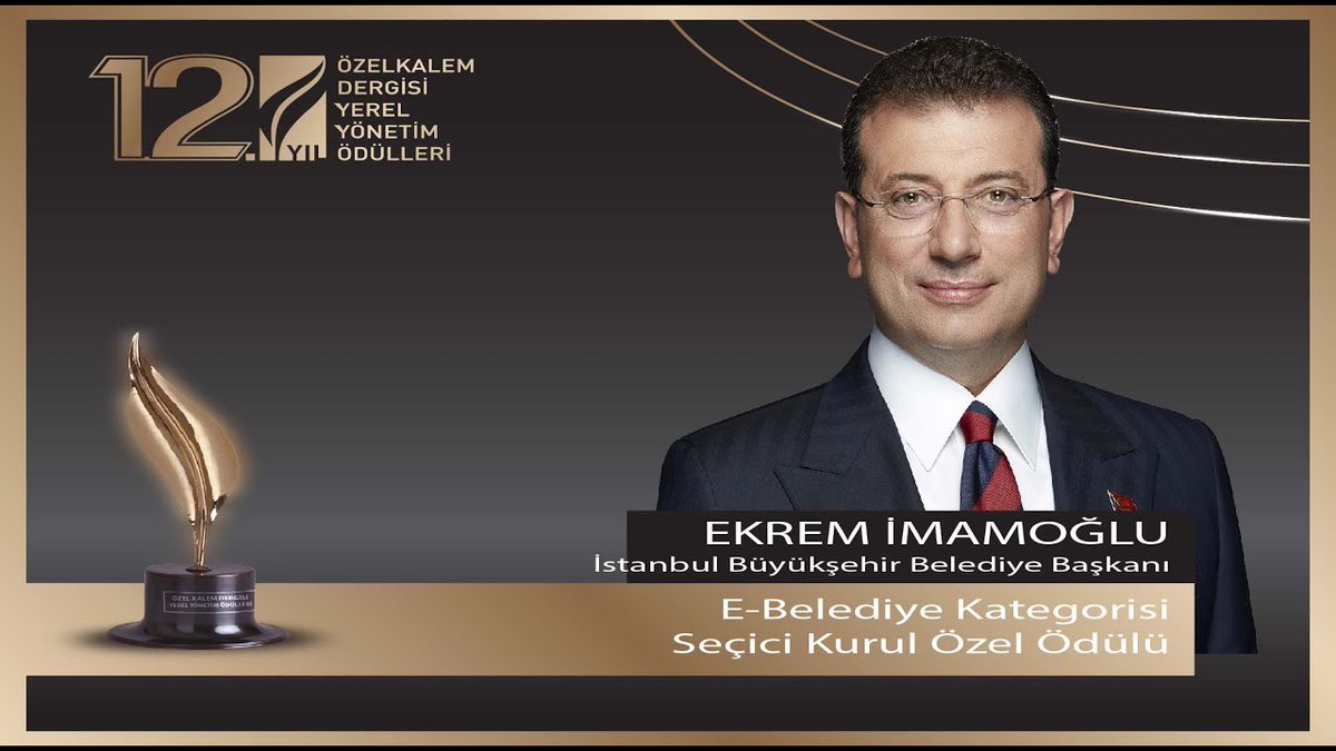 ozelkalemdergi's tweet photo. ✨Jüri Özel Ödülü
✨İstanbul Büyükşehir Belediye Başkanı @ekrem_imamoglu  
7 Haziran 2022 |CRR Konser Salonu
#özelkalemdergisiyerelyönetimödülleri #onlardünyanınalkışınıhakettiler #localgovernmentawards #ödültöreni #özelkalemdergisi #otokar #Fiat 
https://t.co/rWdTvigYkS @YouTube https://t.co/K72dCWT6QR