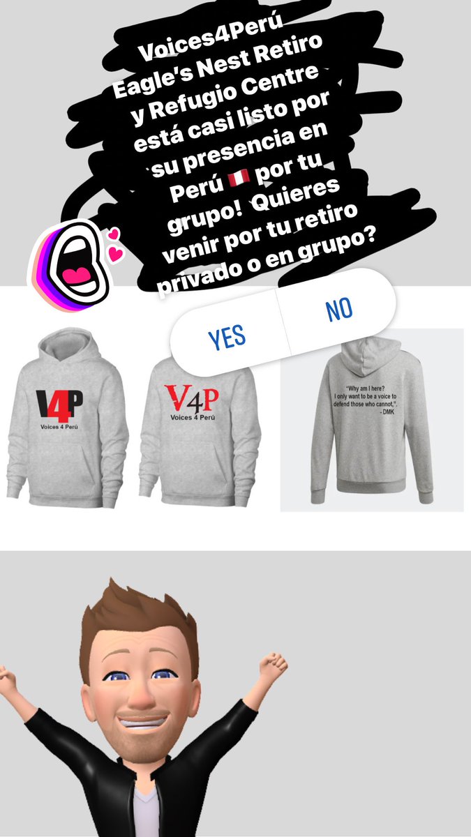 V4PERU's tweet photo. This is what is happening.⁦@V4PERU⁩ is preparing to open their Voices4 they do online merchandise and other products for you to represent respect and swag to your squad. Check it out! See you in three days. Peace and shalom. https://t.co/PQicuQAbB5