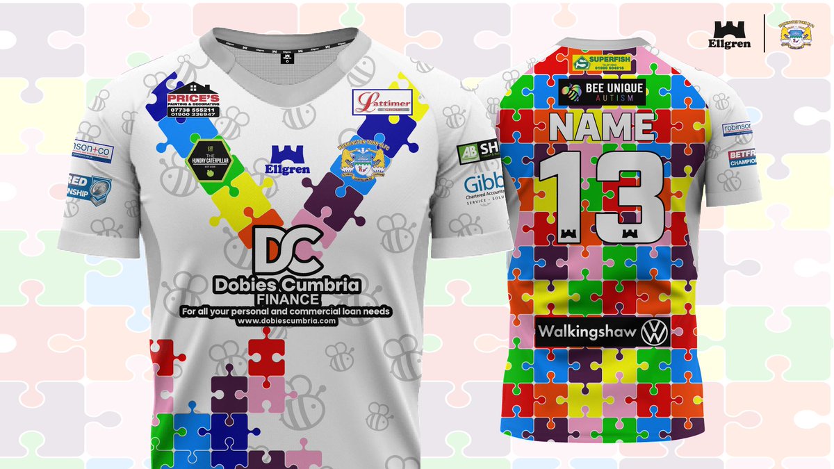 OfficialEllgren's tweet photo. Ellgren 🤝 @WorkingtonTown
How about this?! 😍🧩
.
.
.
#WhereTheGameStarts #Ellgren #BeeUnique #AutismAwareness https://t.co/QlZdBGw2t7