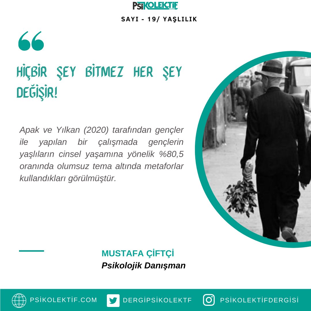 Psikolektif Dergisi (@dergipsikolektf) on Twitter photo Psikolojik Danışman Mustafa Çiftçi (<a href="/pdmustafaciftci/">Mustafa Çiftçi</a>) yaşlılık sayımızda sizler için "Hiçbir Şey Bitmez Her Şey Değişir!" yazısını kaleme aldı.
Keyifli okumalar dileriz 🤗
psikolektif.com/psikolektif-de… Psikolojik Danışman Mustafa Çiftçi (<a href="/pdmustafaciftci/">Mustafa Çiftçi</a>) yaşlılık sayımızda sizler için "Hiçbir Şey Bitmez Her Şey Değişir!" yazısını kaleme aldı.
Keyifli okumalar dileriz 🤗
psikolektif.com/psikolektif-de…