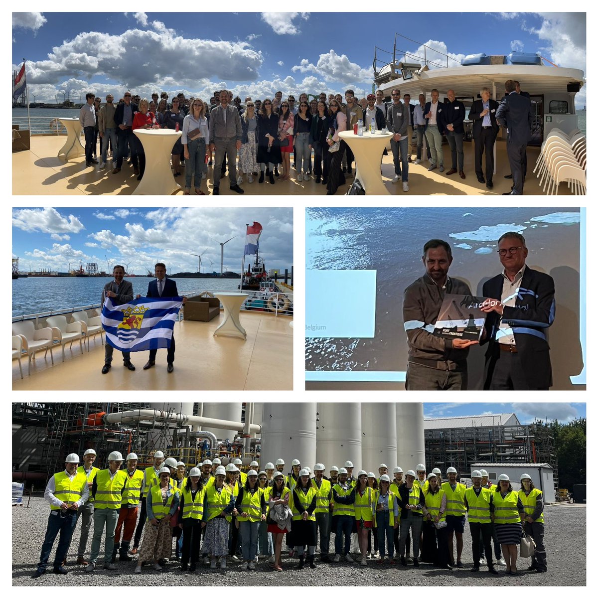 H2Europe's tweet photo. Dankjewel @provzeeland for having us! It was great to cruise the @northseaport, touch with hand the developments related to #hydrogen in #Zeeland, meet many of the organisations involved as well as witness cross-country cooperation! 

#RegionsH2E #waterstof 🇪🇺💧�� https://t.co/pQ3QRIPjU5
