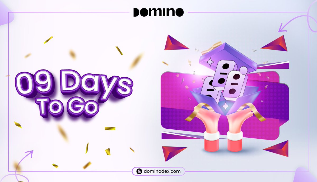 dominodex_'s tweet photo. Mark your calendars📆 as we are about to launch the most secure🔒 decentralized exchange – #DOMINO.
 
Only 9 days to go🚀

#DOMINODEX #DecentralizedExchange #Blockchain #CryptoSwap #CryptoTrading #DominoSwap #DEX #Announcement #Launch https://t.co/UTLuhcMEo8