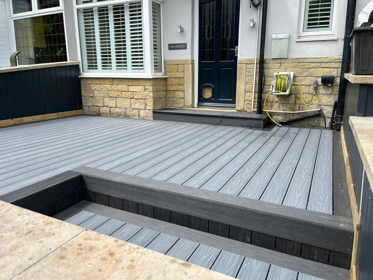 developments_l's tweet photo. Nice little idea for a garden deck done in a couple of days using @TalaseyGroup slate granite composite board https://t.co/VT0CHfO3lJ
