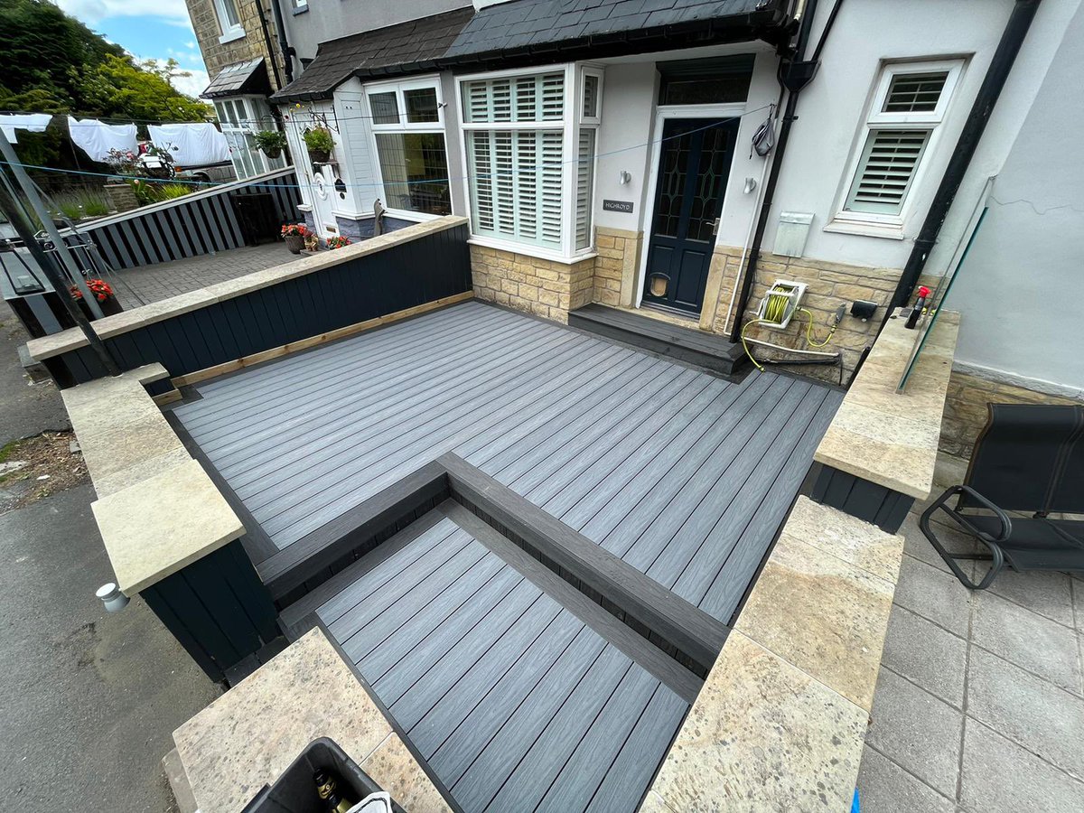 developments_l's tweet photo. Nice little idea for a garden deck done in a couple of days using @TalaseyGroup slate granite composite board https://t.co/VT0CHfO3lJ