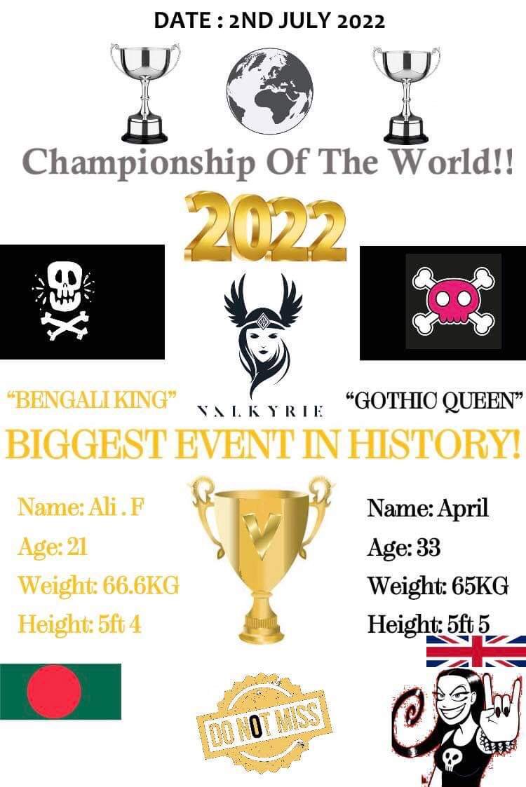 Officialbrowni's tweet photo. TODAY IS THE DAY!!! The championship of the world 🤴🏽 Bengali king V Gothic Queen 👸🏻🎃 🌍 🥇 #emo #goths #pale #bengali #adults #loveevent #heavymetal #punk #rock #unique #worldchampion #viral #championoftheworld https://t.co/CvUSzUz5IP