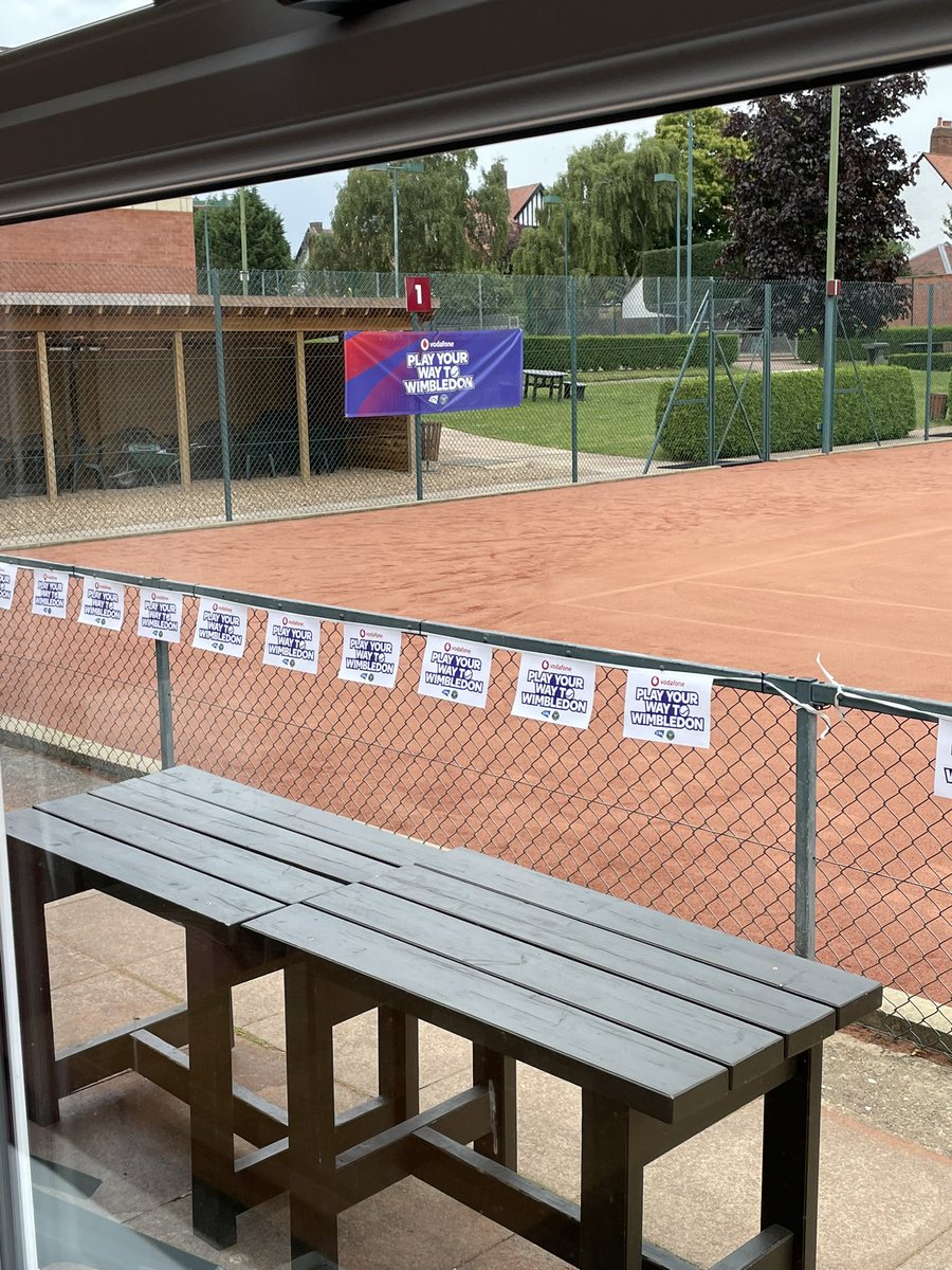 All set for our Play Your Way To Wimbledon County Finals at Leicestershire Tennis & Squash Club. The first round and qtr finals matches taking place today, semis and finals day tomorrow. The winner will qualifying through to the national finals at Wimbledon. @LTACompetitions