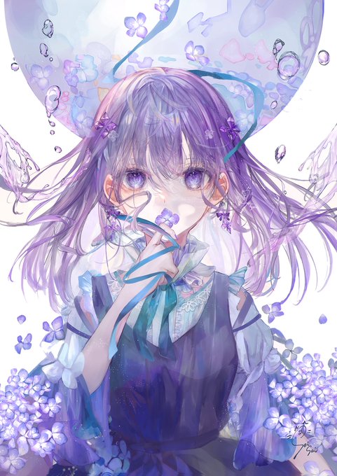 「紫色の目 紫」のTwitter画像/イラスト(人気順)