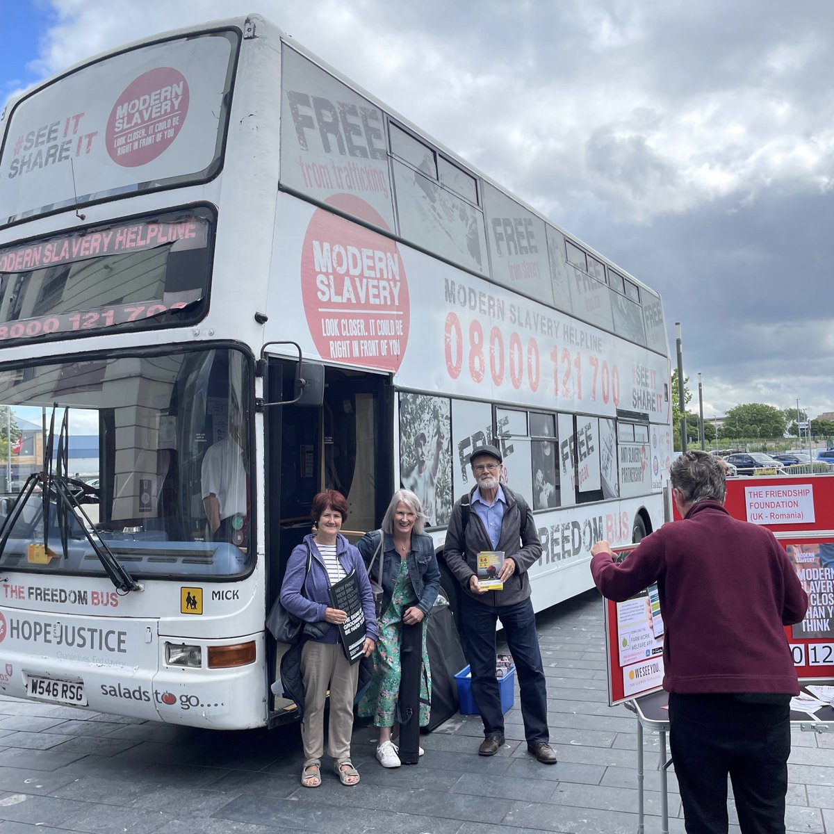 theclewer's tweet photo. Last Saturday our friends @PLASPSupport ran an Anti-Slavery Roadshow in Blackburn with the Freedom Bus raising awareness of #ModernSlavery within the local community. Have you spotted the #FreedomBus around the UK? https://t.co/v4ik1r9Vkf