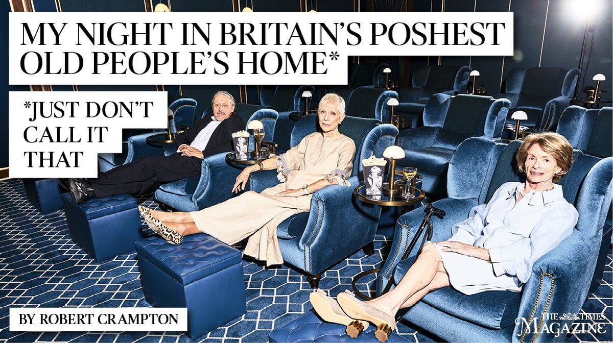 My night in Britain’s poshest retirement home Forget bingo. ’Later living’ complexes now boast cinemas, gyms, spas and recitals – assuming you have £13,000 a month to spend. Robert Crampton visits one in Chelsea thetimes.co.uk/article/my-nig…