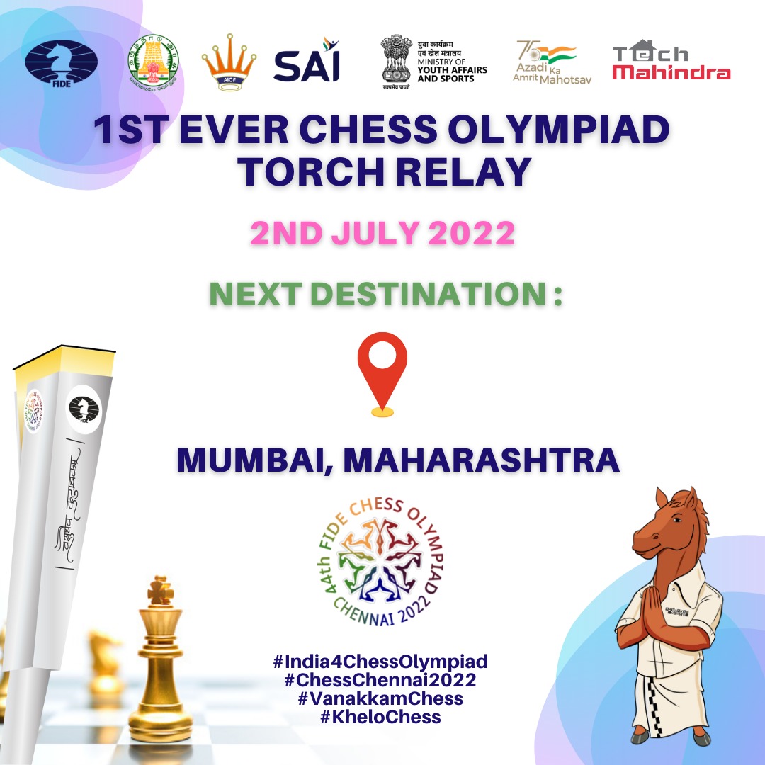 All India Chess Federation on Twitter "Olympiad Torch Relay Next
