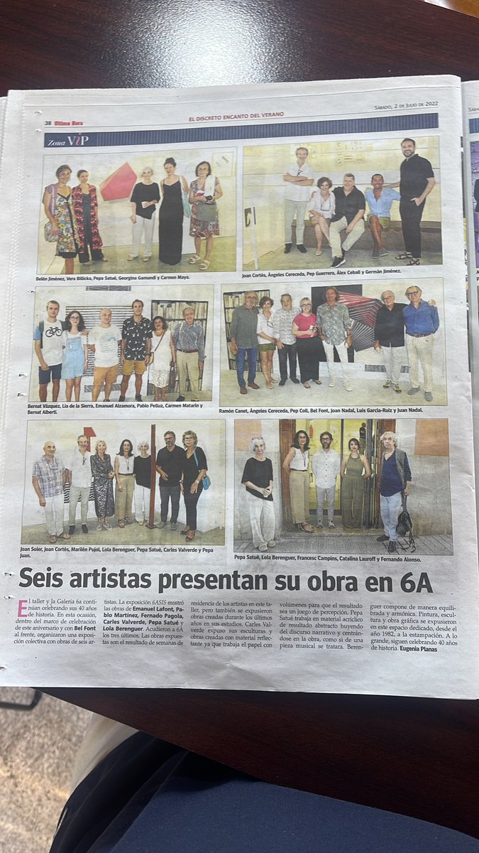6a_art's tweet photo. Gràcies @EugeniaPlanas per acompanyar-nos un cop més en el nostre camí d'Art i Tècnica! Gràcies @UHmallorca  pel vostre seguiment i recolzament! https://t.co/dOBc5Z2oWI