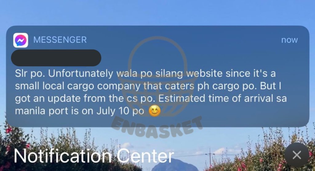hypenbasket's tweet photo. — #enbaskethrive

good day! below is the latest update we received from our consol! again, we apologize for the delays! and thank you for your patience and understanding! 

eta (manila port): july 10! https://t.co/UqhzQCdZw6