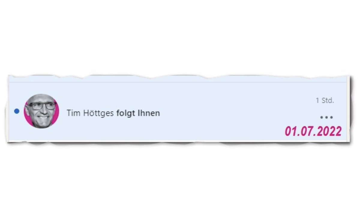 Winfried Ebner (@winfried_ebner) on Twitter photo Die Zeiten ändern sich <a href="/deutschetelekom/">Deutsche Telekom</a>… 😉
Heute mein #FF-Aufruf👇
》𝗙𝗼𝗹𝗴𝘁 𝘂𝗻𝘀𝗲𝗿𝗲𝗺 𝗖𝗘𝗢 𝗧𝗶𝗺 #𝗛ö𝘁𝘁𝗴𝗲𝘀 𝗮𝘂𝗳 𝗟𝗶𝗻𝗸𝗲𝗱𝗜𝗻《
Warum❓Weil er dort #lesenwert’e Reden oder Formate wie #TimTestet publiziert 👏. Schaut vorbei 👉 linkedin.com/in/timh%C3%B6t… Die Zeiten ändern sich <a href="/deutschetelekom/">Deutsche Telekom</a>… 😉
Heute mein #FF-Aufruf👇
》𝗙𝗼𝗹𝗴𝘁 𝘂𝗻𝘀𝗲𝗿𝗲𝗺 𝗖𝗘𝗢 𝗧𝗶𝗺 #𝗛ö𝘁𝘁𝗴𝗲𝘀 𝗮𝘂𝗳 𝗟𝗶𝗻𝗸𝗲𝗱𝗜𝗻《
Warum❓Weil er dort #lesenwert’e Reden oder Formate wie #TimTestet publiziert 👏. Schaut vorbei 👉 linkedin.com/in/timh%C3%B6t…