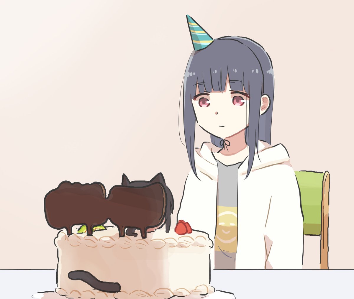 鎧塚みぞれ 「おめでとう!!!🎊🎉🎂 」|Lyyのイラスト