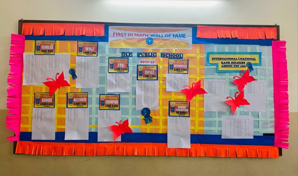 Dedicate yourself and you will find yourself standing in the "Wall of Fame"..
<a href="/FirstInMath/">First In Math</a> wall of fame for the session 2022-23...<a href="/DLFPS1996/">DLF Public School- A Thinking School with a Soul!</a> <a href="/AboutImpact/">Monica Patel</a> <a href="/Mrignaini3/">Mrignaini</a> <a href="/RobertSun24/">Robert Sun</a>