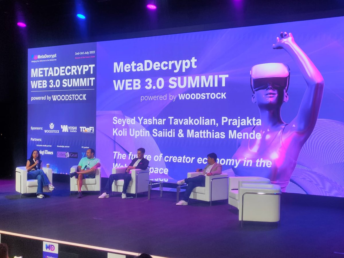 MetaDecryptCo's tweet image. Consistency is key for #creators  keep creating 💫

#metadecrypt #web3summit