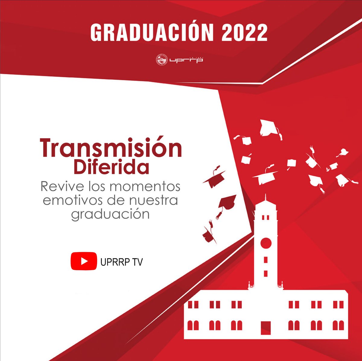 uprrp's tweet photo. 🎓🐔🎉Revive los momentos de nuesta Graduación 2022👨🏽🎓🧑🏻🎓 #graduprrp2022 #801X100PRE 👉 https://t.co/wDGLcNI673 https://t.co/jh6nPgDipV