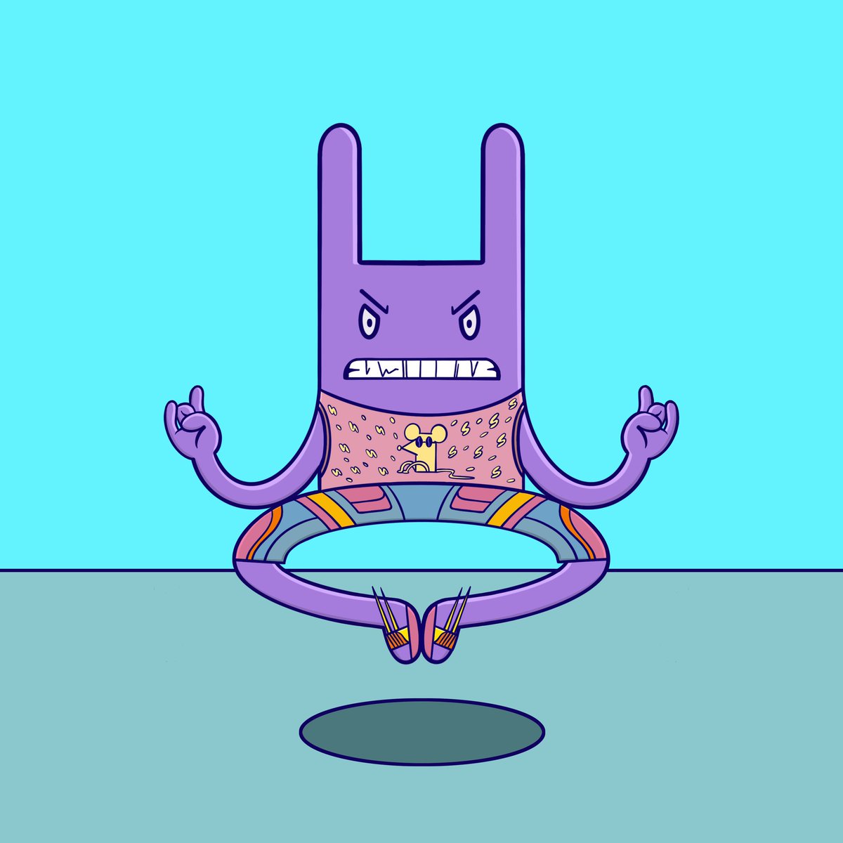 MedRabbit's tweet image. Meditation Rabbit #42 

owned by @XCOPYART