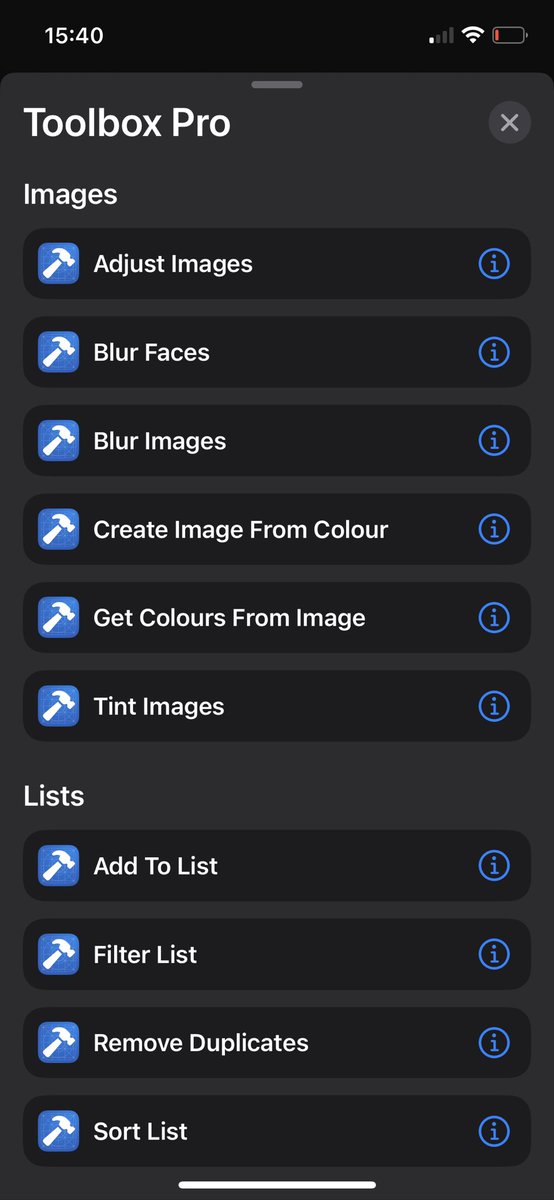ToolboxProApp's tweet image. Is anyone who has installed the beta seeing the actions correctly in the Shortcuts actions library?