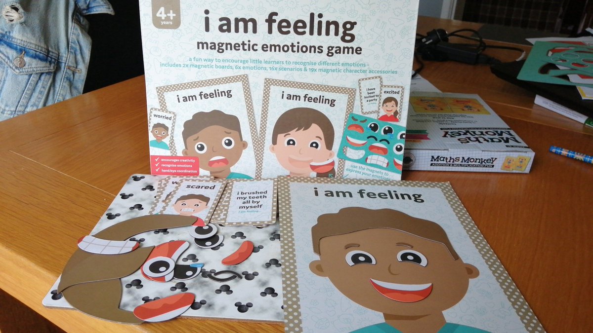 Lovely engaging resource in The Works to help our little learners identify and discuss their emotions. All this for £3 - bargain! Perfect for our quiet area 🥰