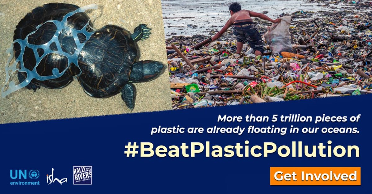 Stopping plastic pollution is one of the major concerns but with necessary awareness and action, we can stop this. Isha has been working with the UN on this since 2018, and it is a prominent step that there is now a policy in Bharat regarding this #BeatPlasticPollution