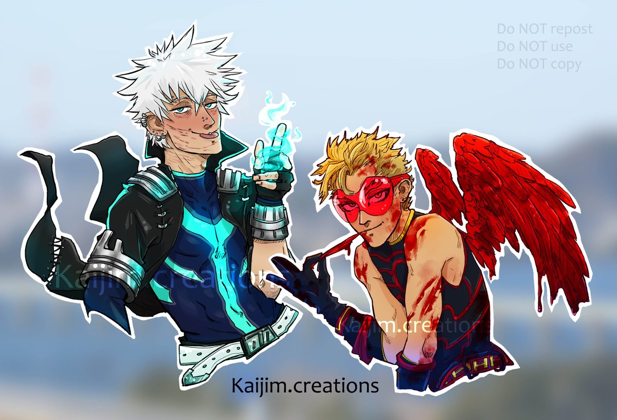 kaijimcreations's tweet photo. 😳❤️ Guys you've no idea how hyped I am to see these as keychains, FUCK. 

#dabihawks #dabi #Hawks #keigotakami #TouyaTodoroki #herodabi #villainhawks #BNHAfanart https://t.co/sIIfASKPsE