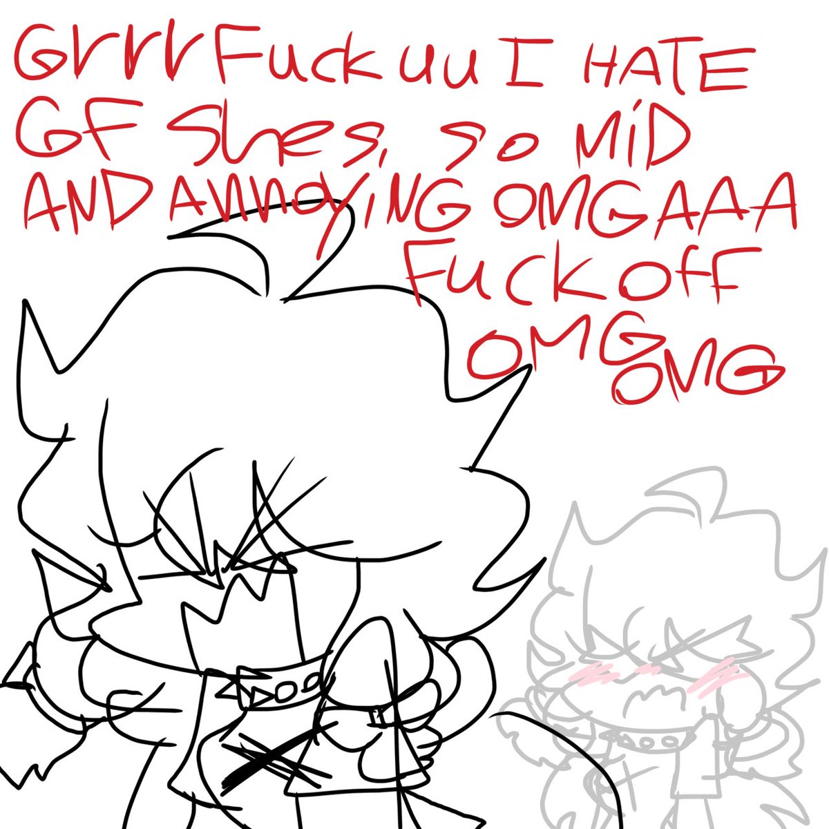 my friend gave her to me I have no name for her yet
she’s an edgy closeted gf fangirl