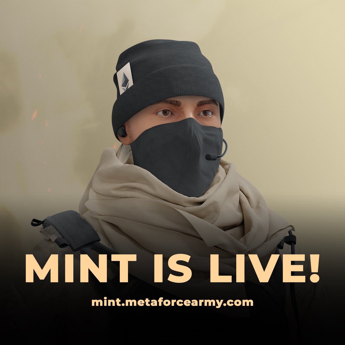 🚨 WL MINTING IS LIVE 🚨

LINK: mint.metaforcearmy.com

We’re also giving away a couple of Free MFA NFT’s. RT, Like &amp; Tag friends to win. 🪖🎖
