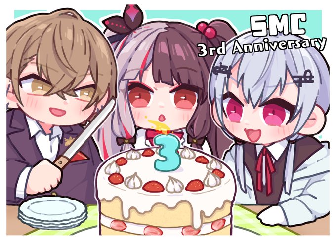 3周年おめでとうありがとう!!!
 #SMC組3周年 #加画美 #れなの鳥っくあーと #はかせレポート 