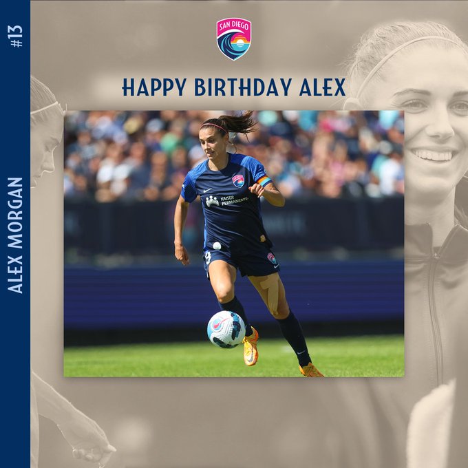 Join us in wishing a very happy birthday to our captain, Alex Morgan!  