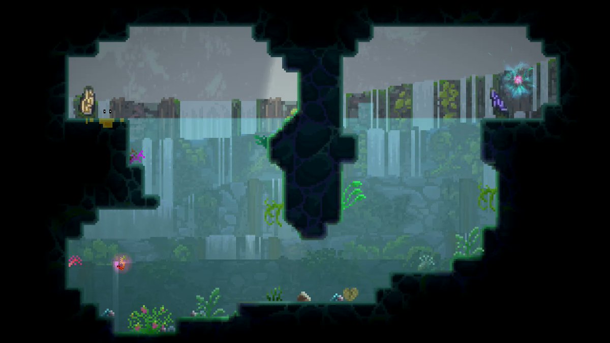 We're working on the art for the water environment. How would you rate it on a scale from one to Fabulous?

#screenshotsaturday #conceptart #pixelart #indiegame #madewithunity